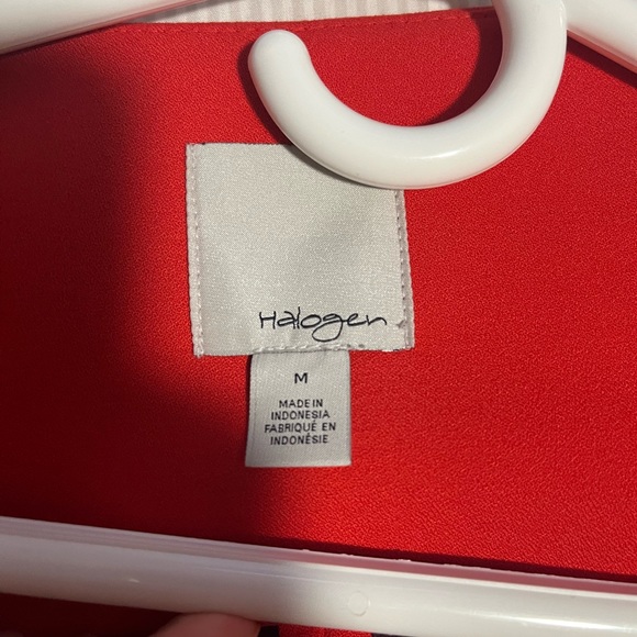 Red with purple accent statement blazer. Size Medium. - Picture 2 of 2